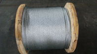 ACSR Conductor Flexible Galvanised Steel Wire , 3 8 7x19 Galvanized Aircraft Cable